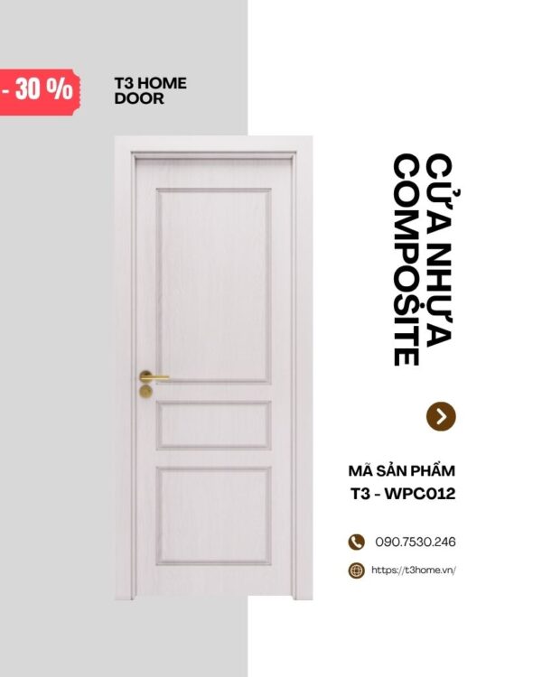 CỬA NHỰA GỖ COMPOSITE T3-WPC012