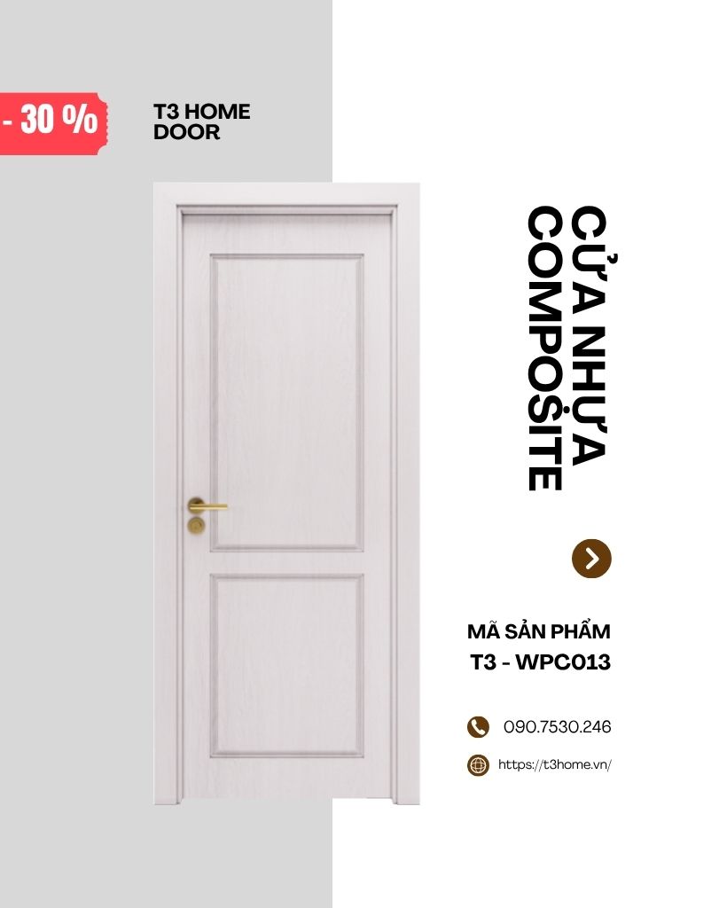 CỬA NHỰA GỖ COMPOSITE T3-WPC013