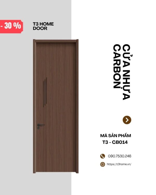 CỬA GỖ CARBON T3-CB014