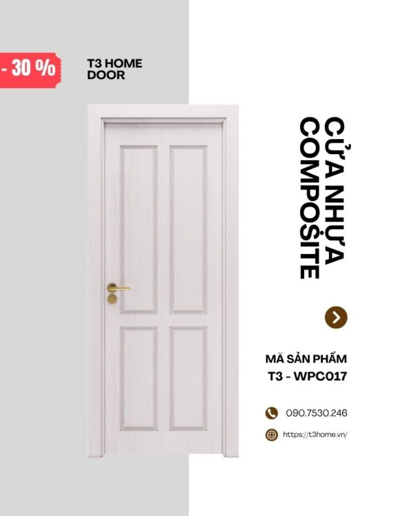 CỬA NHỰA GỖ COMPOSITE T3-WPC017