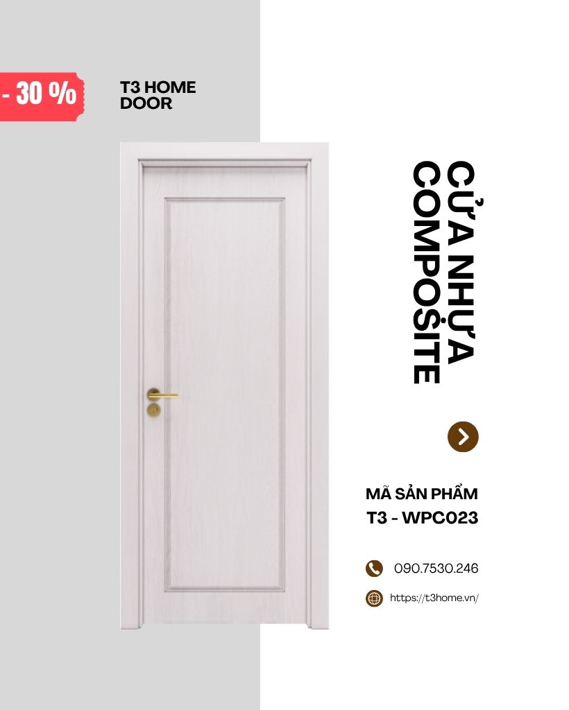 CỬA NHỰA GỖ COMPOSITE T3-WPC023