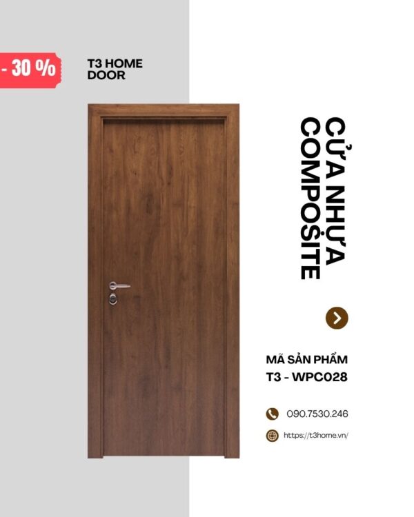 CỬA NHỰA GỖ COMPOSITE T3-WPC028