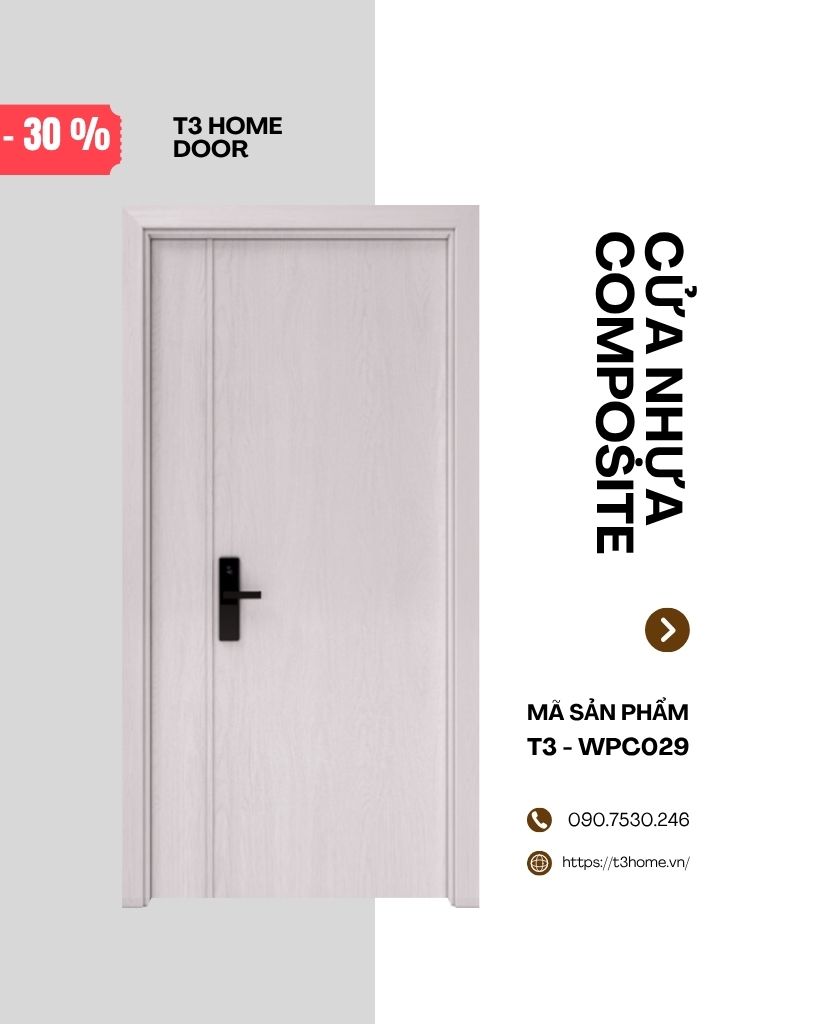 CỬA NHỰA GỖ COMPOSITE T3-WPC029