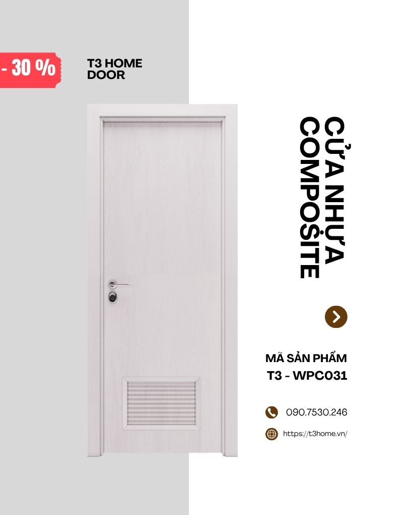 CỬA NHỰA GỖ COMPOSITE T3-WPC031