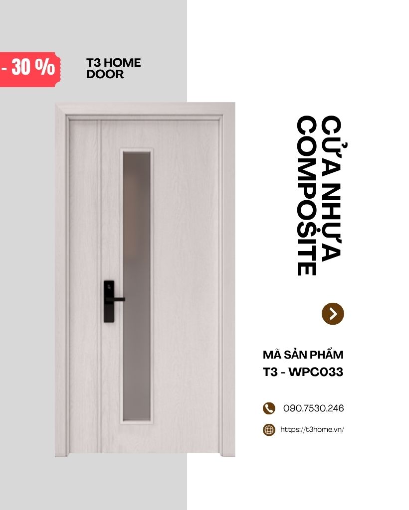 CỬA NHỰA GỖ COMPOSITE T3-WPC033