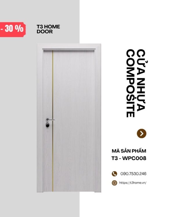 CỬA NHỰA GỖ COMPOSITE T3-WPC008