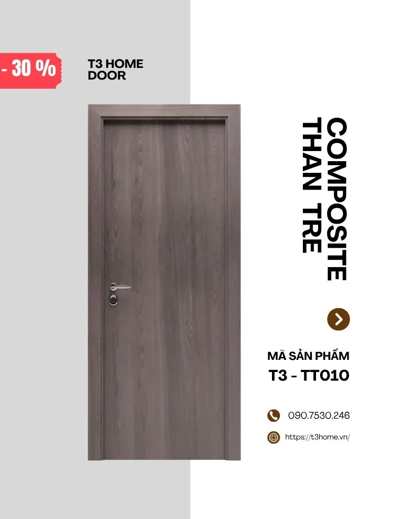 CỬA GỖ COMPOSITE THAN TRE T3-TT010